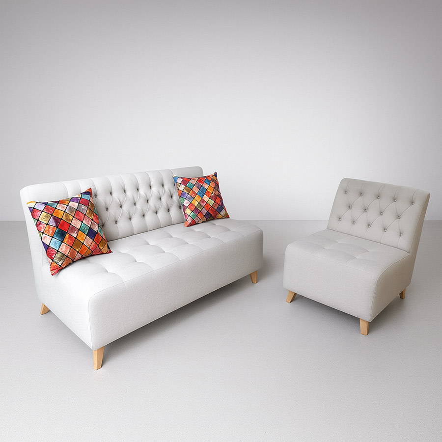 Sala espalda capitoné